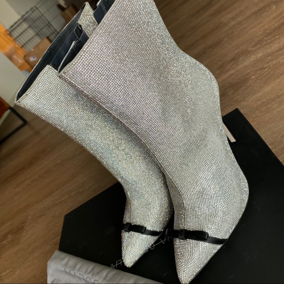 Marco De Vincenzo Crystal Boots Booties 37 NWT - Picture 14 of 16